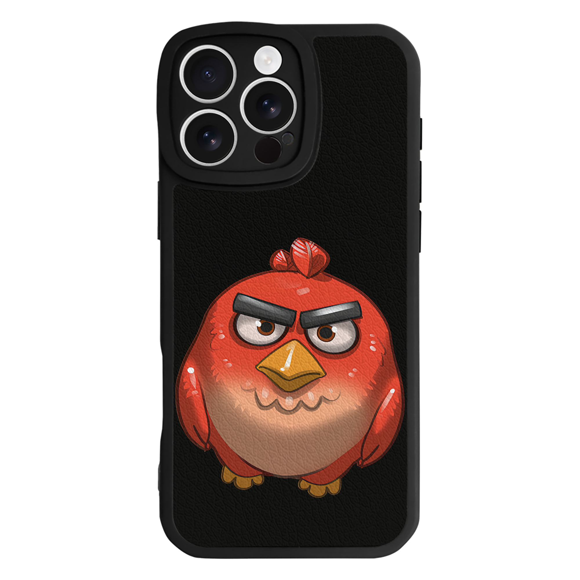 （画像用） Angry Birds アングリーバード 【iPhone 16シリーズ対応】シリコンスマホケース（レザー調） 材質：シリコン